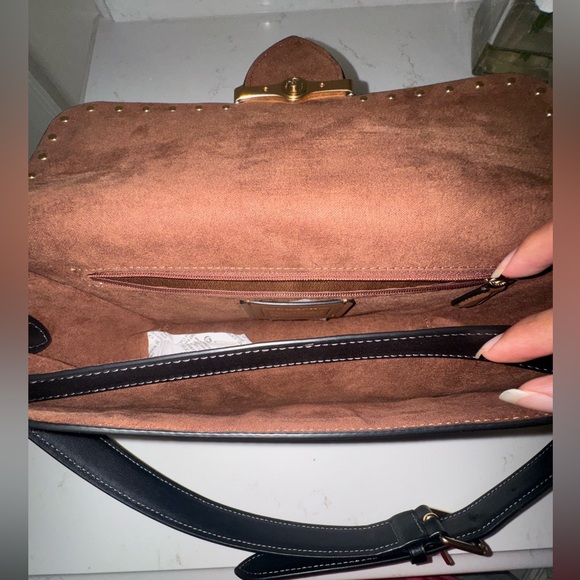 Coach CE563 Morgan Shoulder Bag Crossbody Colorblock Signature With Rivets - Picture 10 of 16